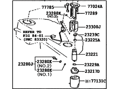 Lexus 77020-30291 Tube Assy, Fuel Suction W/Pump & Gage