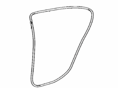 Lexus 62331-30180-C0 Weatherstrip, Rear Door Opening Trim, RH