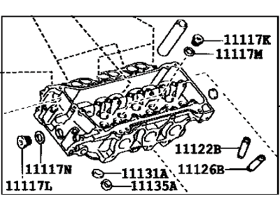 Lexus 11102-39115 Head, Cylinder, LH