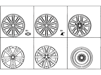 Lexus 42611-78070 Wheel, Disc