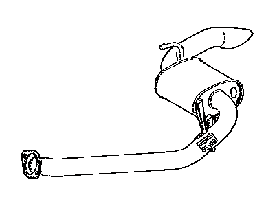 Lexus 17430-36340 Exhaust Tail Pipe Assembly