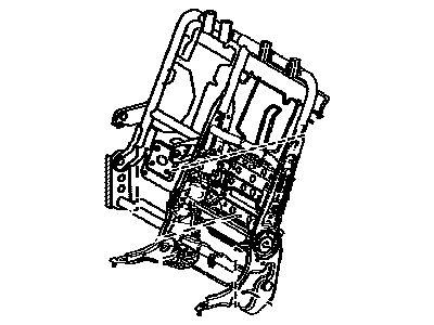 Toyota 71018-48070 Frame Sub-Assy, Rear Seat Back, LH