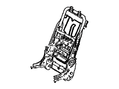 Toyota 71017-48100 Frame Sub-Assy, Rear Seat Back, RH