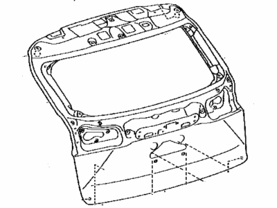 Lexus 67005-78010 Panel Sub-Assembly, Back