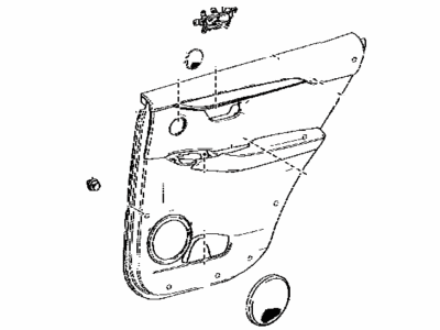 Lexus 67630-78050-L1 Panel Assembly, Rear Door