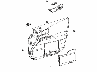 Lexus 67620-48890-C7 Panel Assembly, Front Door