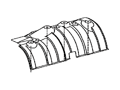 Toyota 58155-48040 Rear Insulator