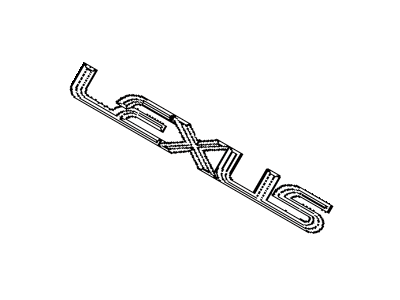 Lexus 75442-48110 Back Door Name Plate, No.2