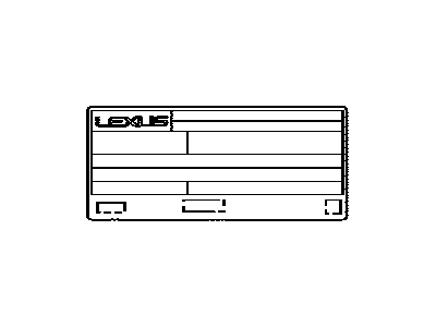 Lexus 11298-31B10 Label, Emission Control