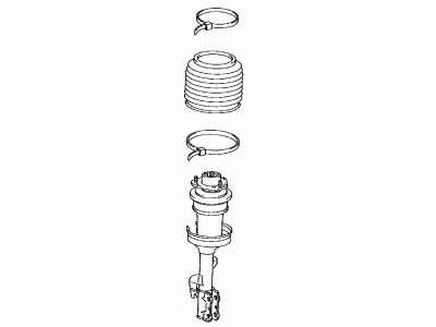 Lexus 48020-48070 Cylinder Assy, Pneumatic, Front LH W/Shock Absorber