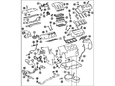 Lexus 04112-0P191 Gasket Kit, Engine Valve Grind