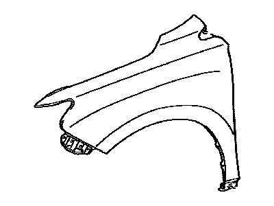 Lexus 53802-48080 Fender Sub-Assy, Front LH