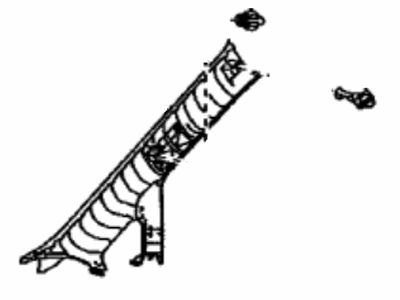 Lexus 62220-48130-A0 Garnish, Front Pillar, LH