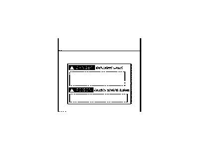 Lexus 28897-50050 Plate, Battery Caution