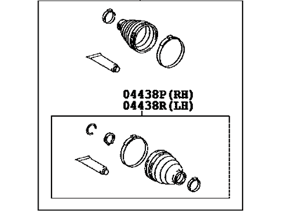 Lexus 04429-12021 Boot Kit, Rear Drive Shaft