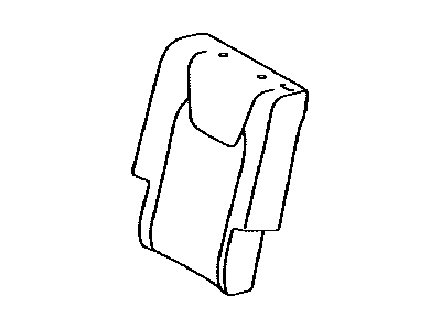 Lexus 71077-50730-E0 Rear Seat Back Cover, Right (For Separate Type)