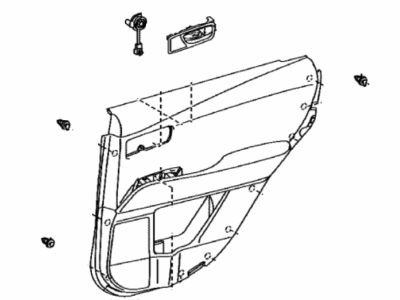 Lexus 67630-48770-C3 Panel Assembly, Rear Door