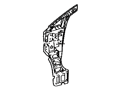 Lexus 61023-48010 Pillar Sub-Assy, Front Body, Inner RH