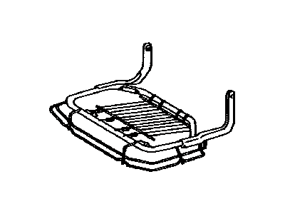 Toyota 71660-48010 Frame Sub-Assy, Rear Seat Cushion, LH