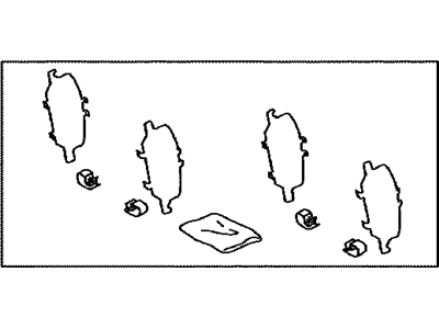 Lexus 04946-33070 SHIM Kit, Anti SQUEAL