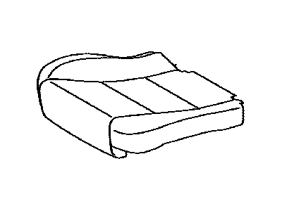 Lexus 71071-33K20-C2 Front Seat Cushion Cover Sub-Assembly, Right (For Separate Type)