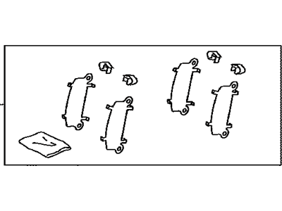 Toyota 04945-06130 Shim Kit, Anti Squeal, Front