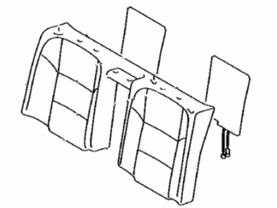 Lexus 71077-33C30-A1 Rear Seat Back Cover Sub-Assembly (For Bench Type)