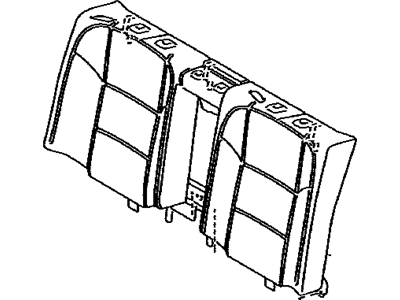 Lexus 71507-53080 Pad Sub-Assembly, Rear Seat