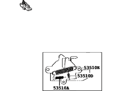 Lexus 53510-33400 Hood Lock Assembly