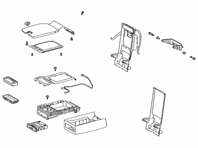 Lexus 72830-33E70-A1 Rear Seat Back Armrest Assembly, Center