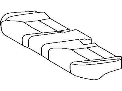Lexus 71075-33C60-A3 Rear Seat Cushion Cover Sub-Assembly (For Bench Type)