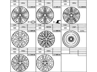 Lexus 42611-06D60 Wheel, Disc