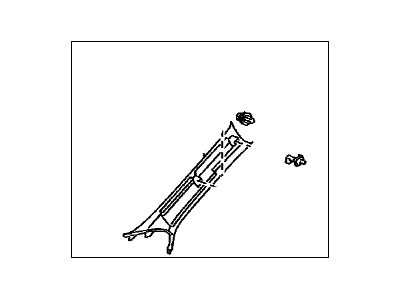 Lexus 62220-33180-A2 GARNISH Assembly, Front Pillar