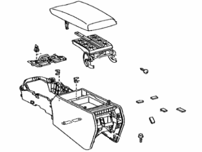 Lexus 58810-50460-22 Box Assembly, Console