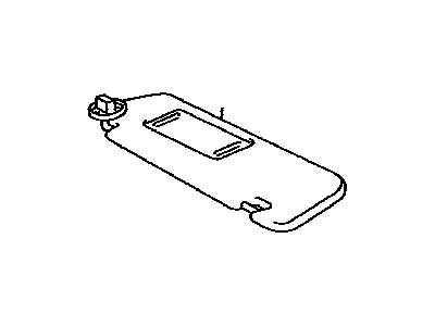 Lexus 74320-48450-A1 Visor Assy, LH