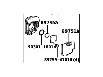 Lexus 89904-30C60 Electrical Key Transmitter Sub-Assembly