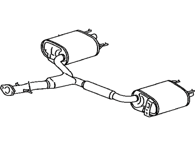 Lexus 17430-31840 Exhaust Tail Pipe Assembly