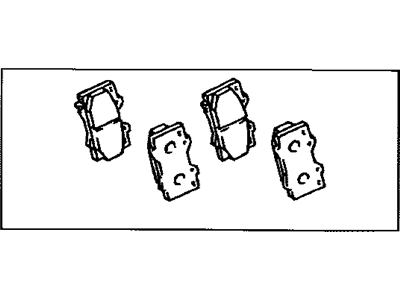 Toyota 04465-60120 Front Disc Brake Pad Kit