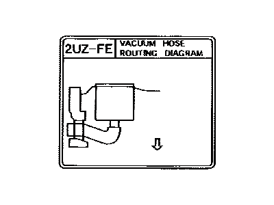 Lexus 17792-50042 Plate, Engine Vacuum Hose Information