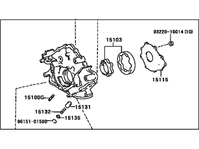 Toyota 15100-50050 Pump Assembly, Oil