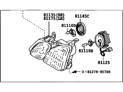 Lexus 81110-6A081 Headlamp Assembly, Right