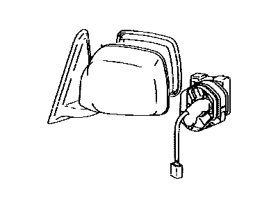 Lexus 87910-60850-B2 Mirror Assy, Outer Rear View, RH