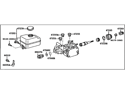 Lexus 47025-60010 Cylinder Sub-Assy, Brake Master