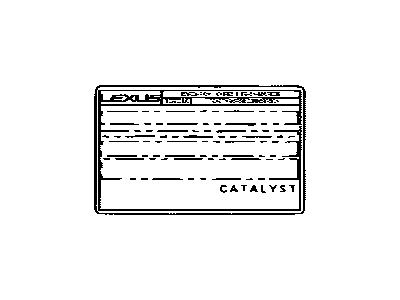 Lexus 11298-50370 Label, Emission Control Information