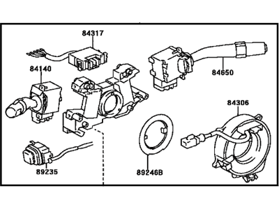 Lexus 84310-6A601 Switch Assy, Turn Signal