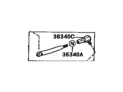 Toyota 36308-60270 Rod Sub-Assy, High & Low Shift