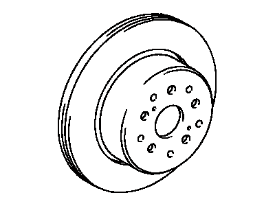 Lexus 42431-40080 Disc, Rear