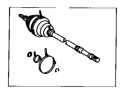 Toyota 43470-39047 Outboard Shaft Assembly