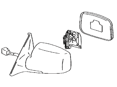 Lexus 87940-50300-E1 Mirror Assy, Outer Rear View, LH