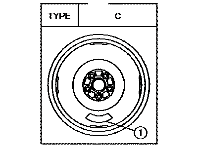 Lexus 42611-33550 Wheel, Disc